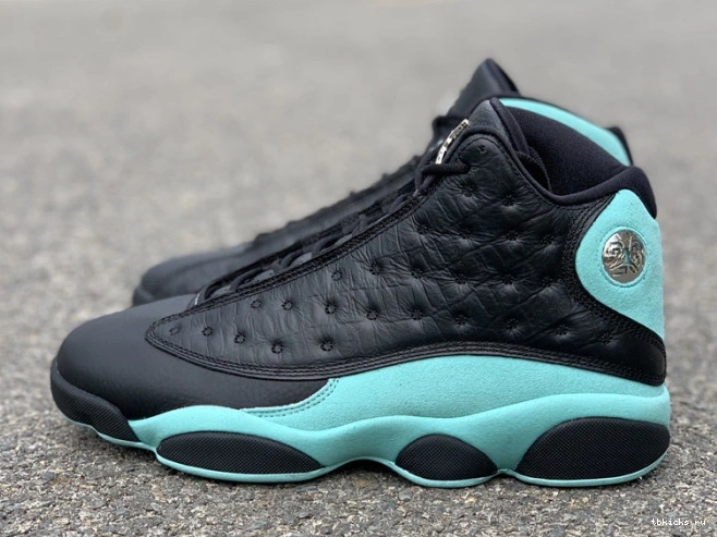 Rep TB Island 13 Black Jordan Air Retro 414571-030 Green 0717